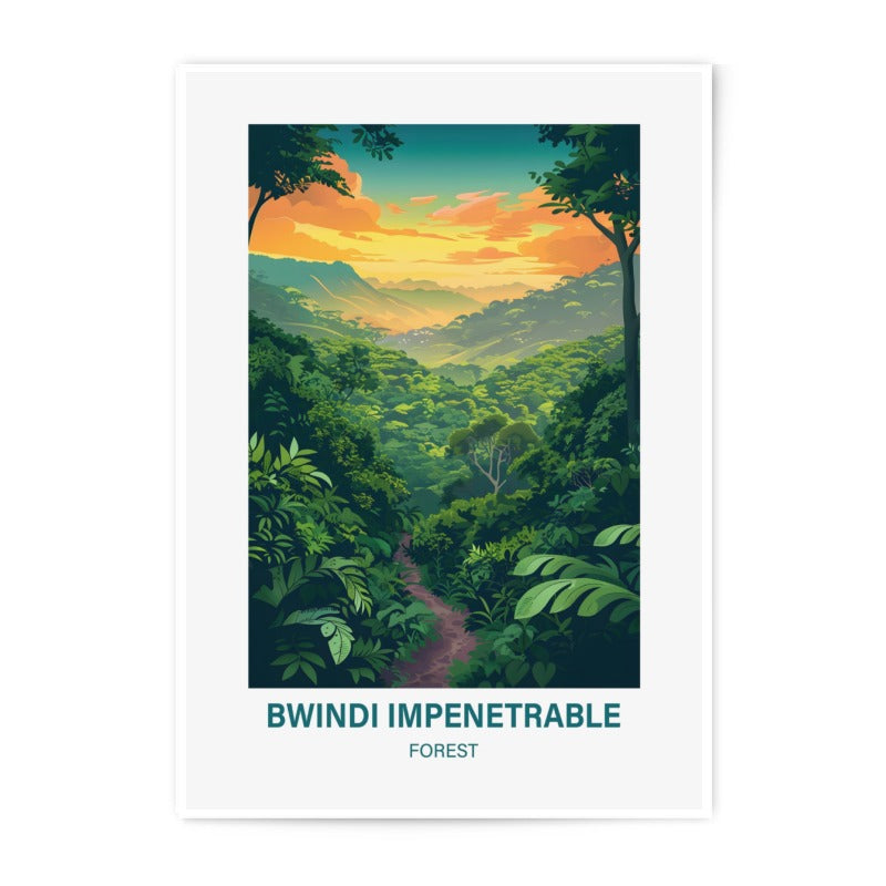 Bwindi Impenetrable Forest Photographic Print, Nature Art, Jungle Landscape, African Scenery, Wall Decor, Home Decor, Travel Poster - Tawshia