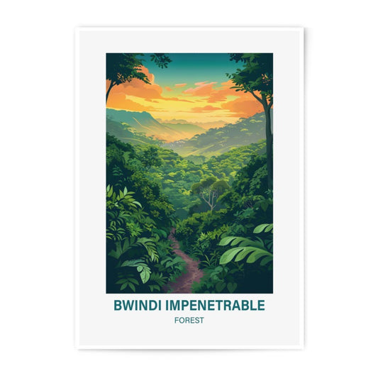 Bwindi Impenetrable Forest Photographic Print, Nature Art, Jungle Landscape, African Scenery, Wall Decor, Home Decor, Travel Poster - Tawshia