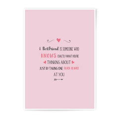 Best Friend Quote Photographic Prints, Friendship Gift Idea, Decorative Wall Art, Home Decor, Sister Soulmate Gift - Tawshia