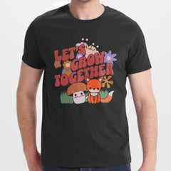 Let's Grow Together Mushroom Fox Graphic Tee product
