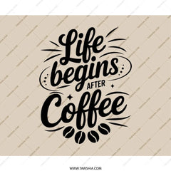Coffee Lover Mousepad, Life Begins After Coffee, Computer Accessory, Office Decor, Coffee Addict Gift, Caffeine Mousepad - Tawshia