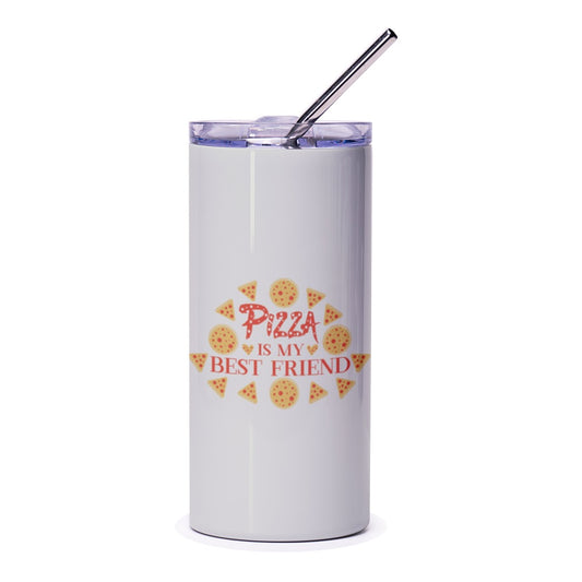 Pizza Is My Best Friend Tumbler, Pizza Lover Gift, Funny Tumbler, Foodie Gift, Gift For Her, Novelty Tumbler, Pizza Gift Idea - Tawshia