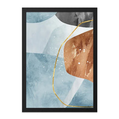 Abstract Wall Art, Geometric Wall Decor, Modern Art Print, Contemporary Art, Gold Accent Wall Art, Unique Wall Hanging, Home Decor Wall Art - Tawshia