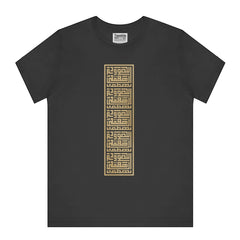 Vertical Geometric Design Black T-shirt product type