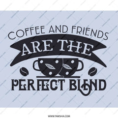 Coffee And Friends Mouse Pad, Perfect Blend Design, Funny Office Decor, Coffee Lover Gift, Computer Accessory, Cute Desk Mat - Tawshia