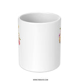 Floral Ice Cream Cone Mug, Cute Mug, Coffee Mug, Tea Mug, Unique Design Mug, Gift Mug, Flower Mug, Food Mug, Drinkware Mug (134) - Tawshia