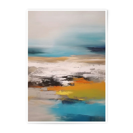 Abstract Seascape Photographic Print, Modern Wall Art, Coastal Decor, Home Decor, Living Room Art, Bedroom Art, Gift Idea - Tawshia