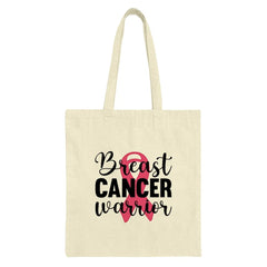 Breast Cancer Warrior Tote Bag, Pink Ribbon Design, Support Cancer Awareness, Survivor Gift, Inspirational Tote Bag - Tawshia