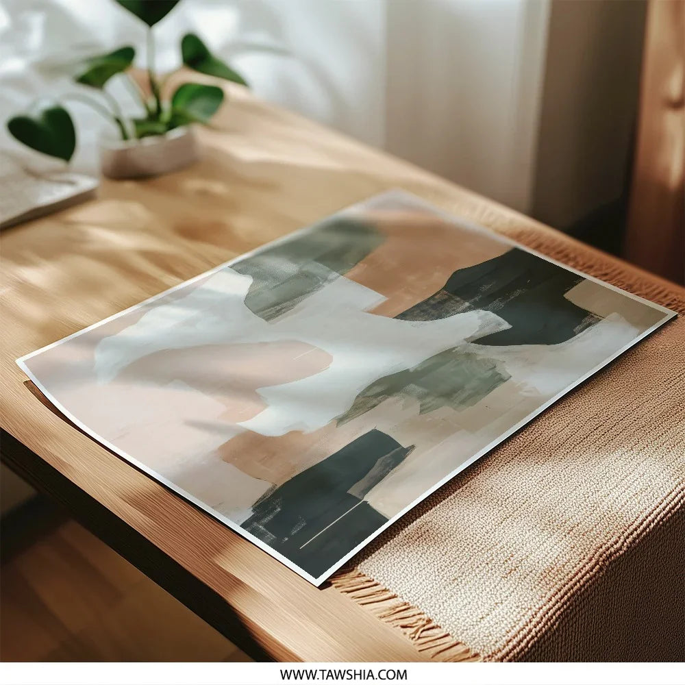 Abstract Photographic Print, Modern Art Decor, Neutral Tones Art, Wall Decor Print, Contemporary Art Print, Home Decor Art - Tawshia