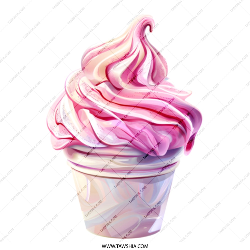 Ice Cream Tote Bag, Swirl Design, Foodie Gift, Cute Tote Bag, Unique Grocery Bag, Pink Treat, Everyday Bag, Market Tote - Tawshia