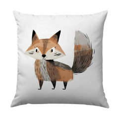 Cute Fox Pillow, Animal Throw Pillow, Whimsical Home Decor, Kids Room Pillow, Nursery Decor Pillow, Modern Home Pillow - Tawshia