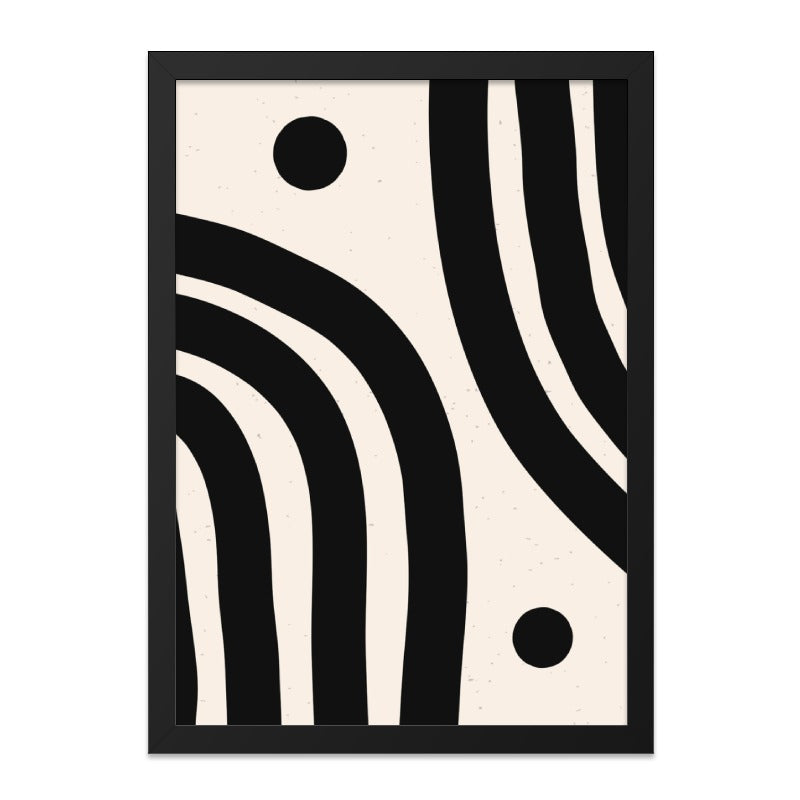 Minimalist Wall Art, Abstract Print, Black and White Art, Modern Home Decor, Geometric Shapes, Arches and Circles Wall Decor - Tawshia
