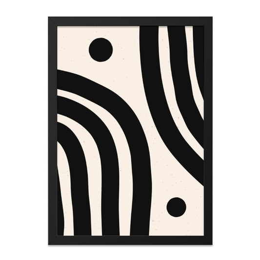 Minimalist Wall Art, Abstract Print, Black and White Art, Modern Home Decor, Geometric Shapes, Arches and Circles Wall Decor - Tawshia