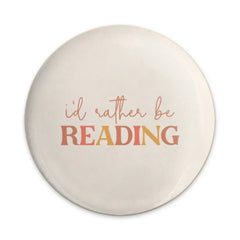 I'd Rather Be Reading Pinback, Book Lover, Reader Gift, Cute Pinback, Reading, Bookish Pinback, Gifts for Readers - Tawshia