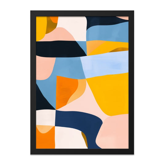 Abstract Wall Art, Modern Art Print, Colorful Shapes Decor, Contemporary Art, Geometric Art, Home Decor, Wall Decor, Living Room Art - Tawshia
