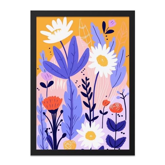 Floral Wall Art, Botanical Print, Flower Illustration, Modern Art Print, Nature Inspired Artwork, Colorful Wall Decor, Home Decor - Tawshia