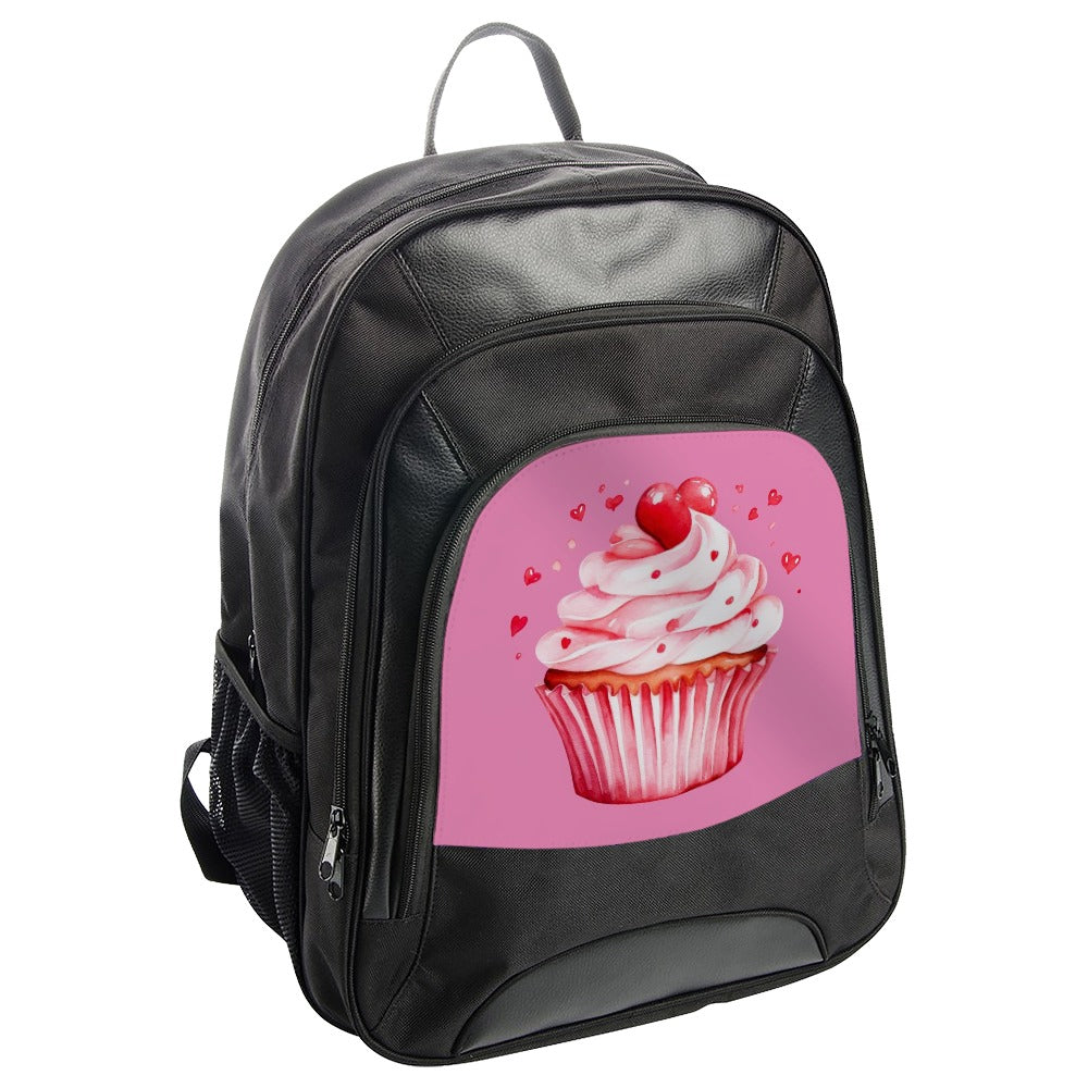 Cupcake Backpack, Pink Backpack, Sweet Treat Backpack, Hearts Backpack, Dessert Backpack, School Backpack, Gifts for Her, Gifts for Kids - Tawshia