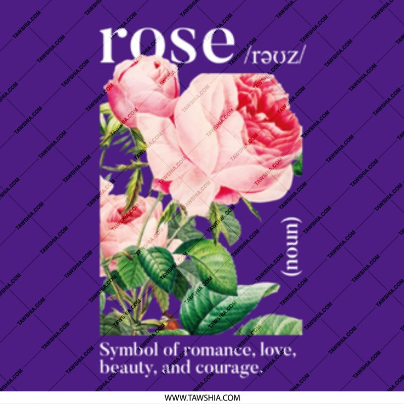 Beautiful Pink Rose Symbol of Romance Wall Art product