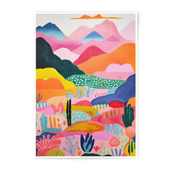 Colorful Landscape Photographic Prints, Abstract Mountain Scenery Art, Home Decor Wall Art, Modern Prints - Tawshia