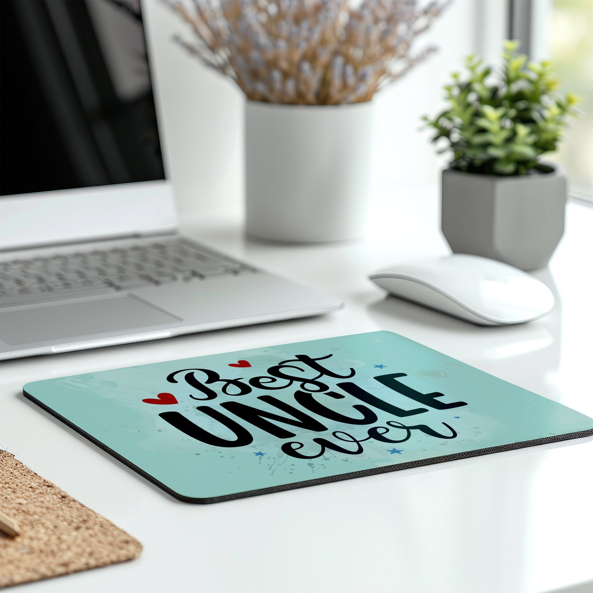Best Uncle Ever Printed Desk Mouse Pad product