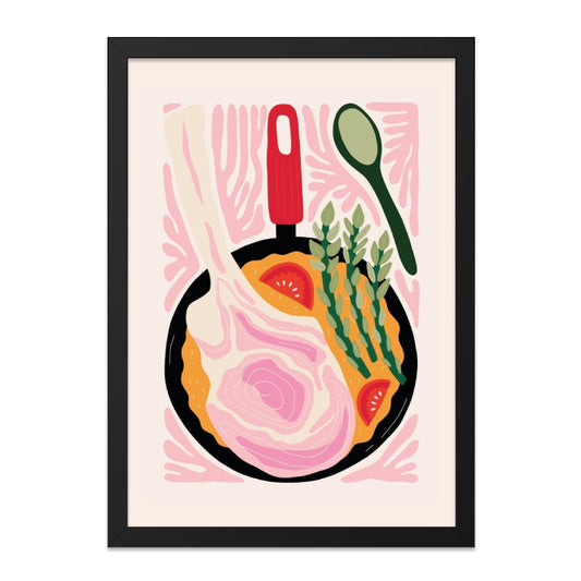Kitchen Wall Art, Food Art Print, Culinary Wall Decor, Cooking Illustration, Modern Kitchen Decor, Restaurant Art, Home Decor, Chef Art - Tawshia