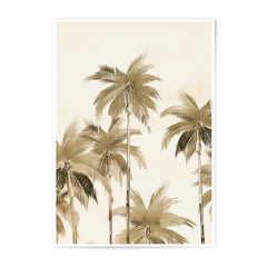 Palm Tree Photographic Print, Tropical Wall Art, Beach House Decor, Coastal Print, Sepia Tone Art, Neutral Home Decor, Summer Vibes, Art - Tawshia