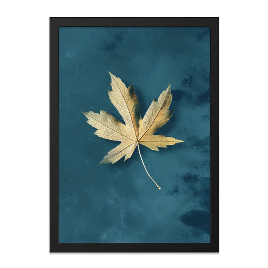 Autumn Leaf Wall Art, Minimalist Decor, Fall Foliage Print, Contemporary Wall Decor, Nature Inspired Artwork, Leaf Illustration Print - Tawshia