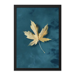 Autumn Leaf Wall Art, Minimalist Decor, Fall Foliage Print, Contemporary Wall Decor, Nature Inspired Artwork, Leaf Illustration Print - Tawshia