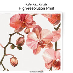 Pink Orchid Photographic Print, Floral Wall Art, Botanical Print, Flower Photography, Home Decor, Gift Idea - Tawshia