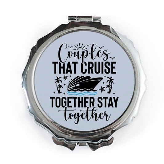 Cruise Couple Mirror, Vacation Gift, Honeymoon Cruise, Cruise Together Stay Together, Bon Voyage Mirror, Cruise Lover Gift - Tawshia
