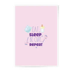 Photographic Prints, Baby Room Decor, Eat Sleep Be Cute, Nursery Art Print, Baby Shower Gift, Kids Room Prints, New Baby Gift, Baby Quote - Tawshia