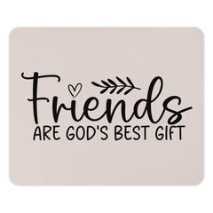 Friends Mouse Pad, God's Best Gift, Friendship Quote Mousepad, Cute Mousepad, Office Decor, Unique Mouse Pad, Christian Gift Mousepad - Tawshia