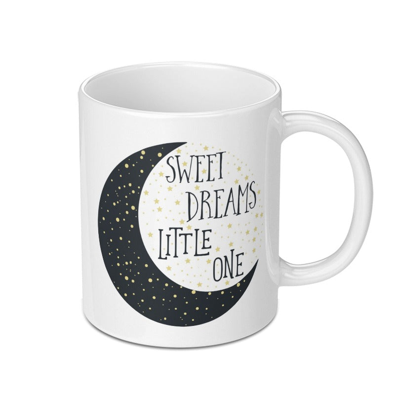 Sweet Dreams Little One Mug, Moon Stars Mug, Nursery Decor Mug, Baby Shower Gift Mug, New Parent Gift Mug, Celestial Mug - Tawshia