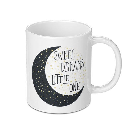 Sweet Dreams Little One Mug, Moon Stars Mug, Nursery Decor Mug, Baby Shower Gift Mug, New Parent Gift Mug, Celestial Mug - Tawshia