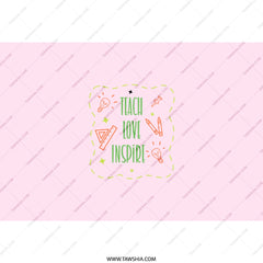 Teach Love Inspire Tumbler, Teacher Appreciation Gift, Education Tumbler, School Tumbler, Gift for Educator, Back to School Gift - Tawshia