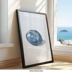 Football Wall Art, Sports Decor, Football Gift, Sketch Style Print, Game Room Art, Man Cave Decor, Sports Fan Gift, Unique Art - Tawshia