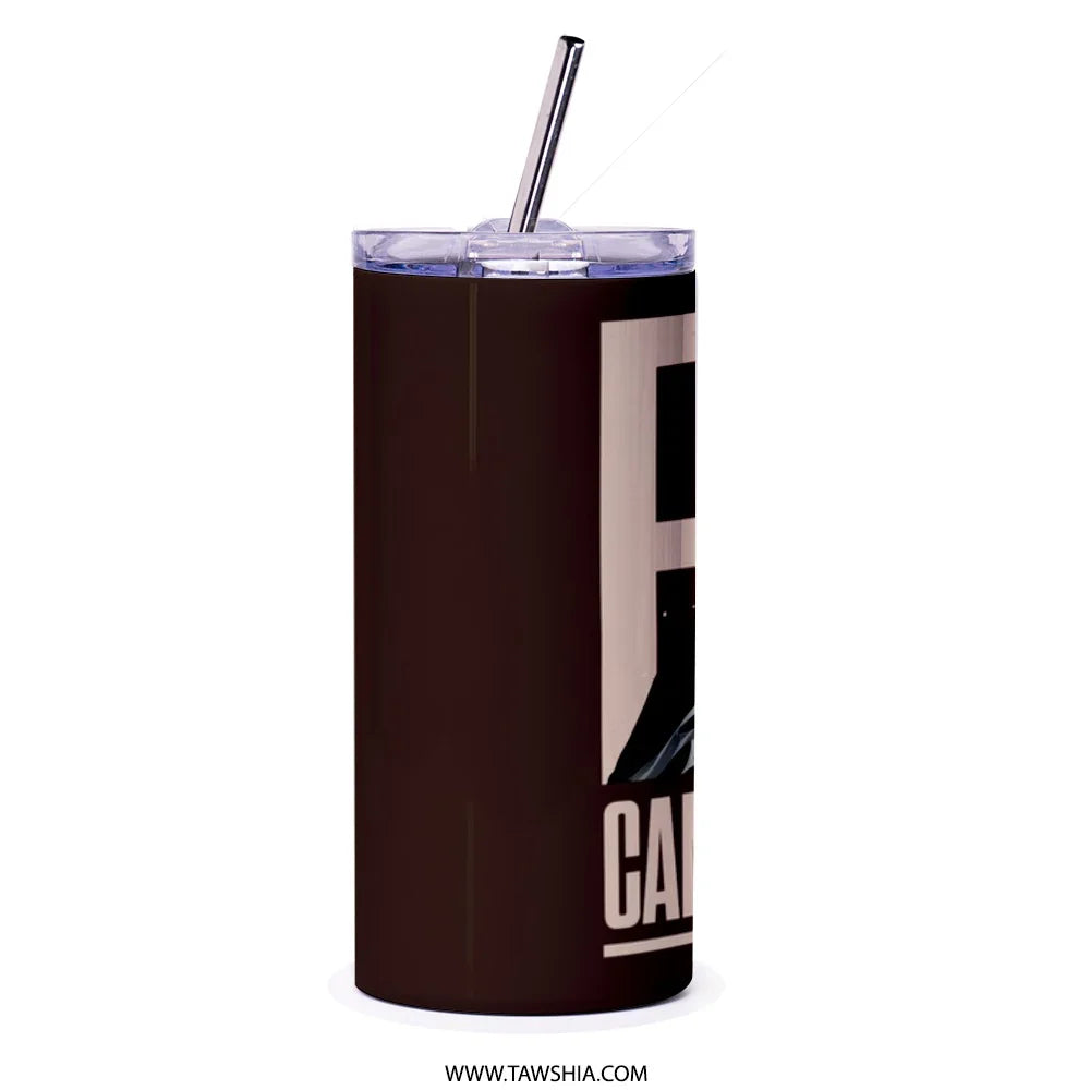 Classic Black Tumbler with Lid and Straw Drinkware product type