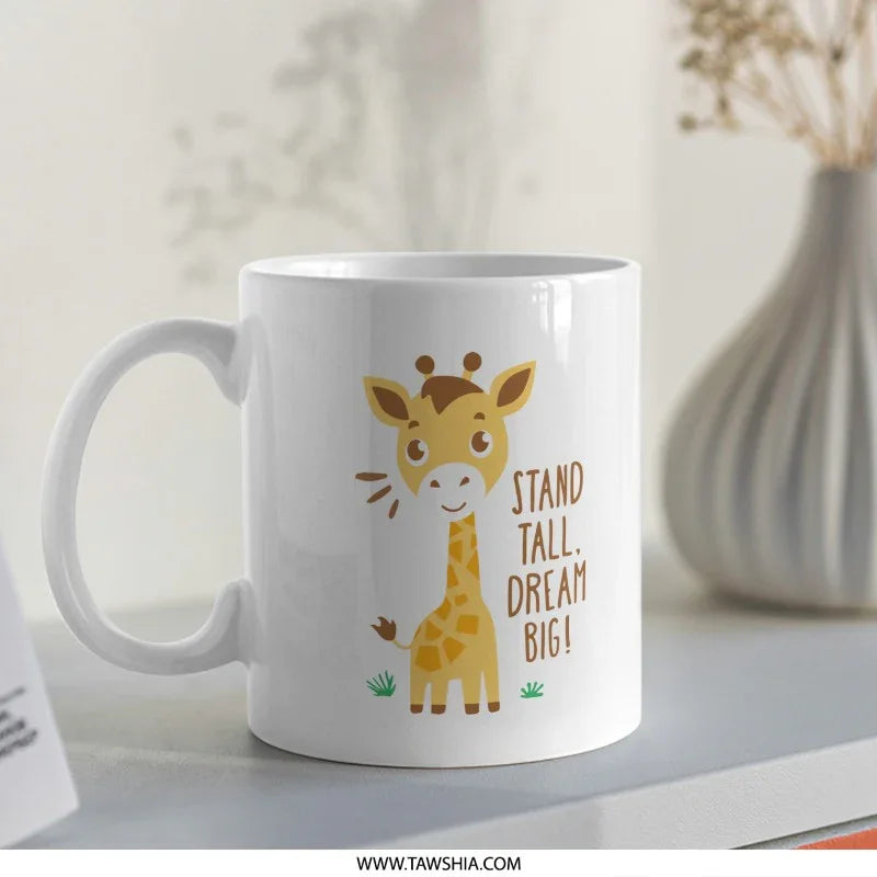 Stand Tall Dream Big Giraffe Mug product