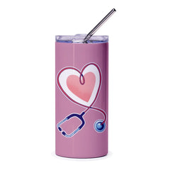 Heart Stethoscope Pink Vacuum Insulated Tumbler product type