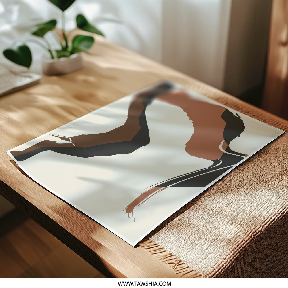 Abstract Art Photographic Print, Modern Home Decor, Earth Tones Wall Art, Contemporary Design, Unique Gift Idea, Minimalist Decor - Tawshia