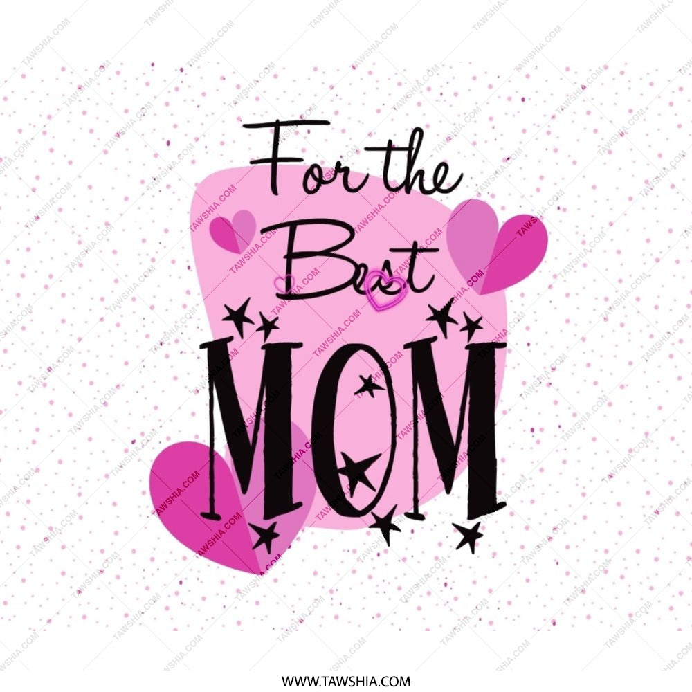Best Mom Mouse Pad, Mother's Day Gift, Cute Desk Accessory, Office Decor, Heart Mousepad, Unique Gifts for Moms - Tawshia