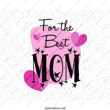Best Mom Mouse Pad, Mother's Day Gift, Cute Desk Accessory, Office Decor, Heart Mousepad, Unique Gifts for Moms - Tawshia