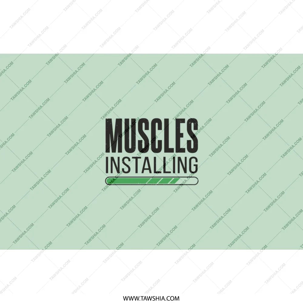 Muscles Installing Loading Progress Mens Product