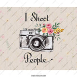 Camera MousePad, Photographer Gift, Floral Mouse Pad, I Shoot People Mousepad, Photography Lover Mousepad, Desk Accessories - Tawshia