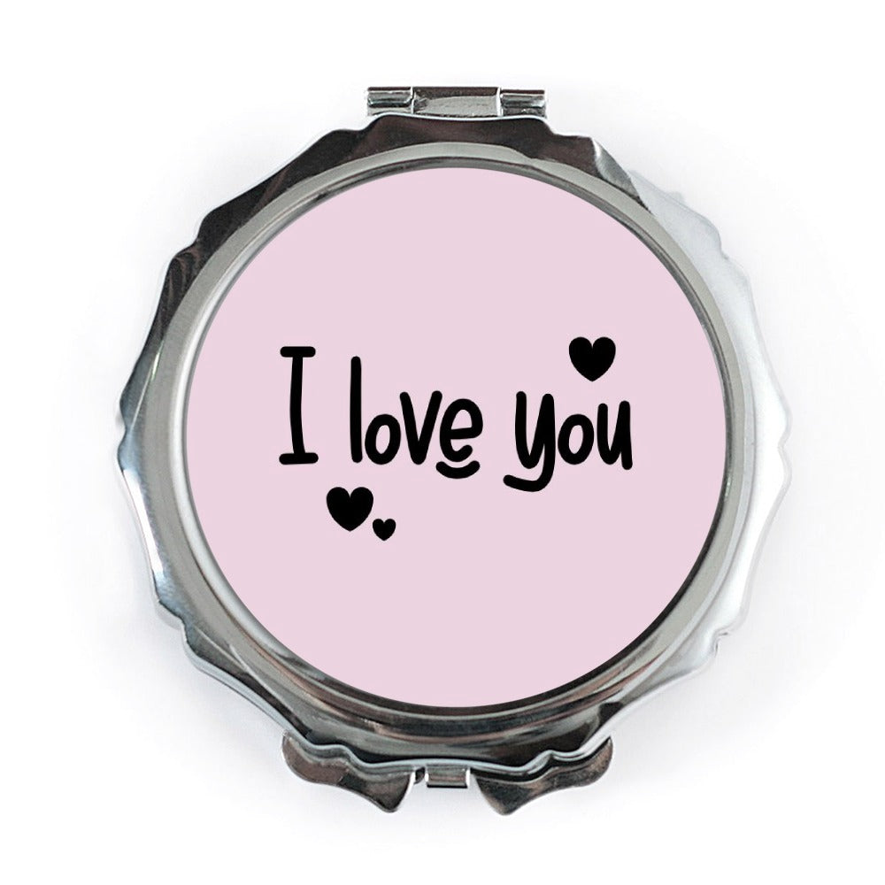 I Love You Pocket Mirror, Cute Pocket Mirror, Heart Pocket Mirror, Pocket Mirror Gift, Gift For Her, Romantic Gift, Pocket Mirror - Tawshia