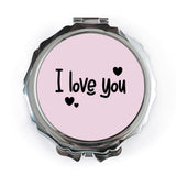 I Love You Pocket Mirror, Cute Pocket Mirror, Heart Pocket Mirror, Pocket Mirror Gift, Gift For Her, Romantic Gift, Pocket Mirror - Tawshia