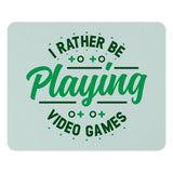 Video Game Mouse Pad, Gamer Gift, I Rather Be Playing, Gaming Accessories, Desk Decor, Computer Accessories, Game Lover, Novelty Mousepad - Tawshia