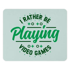 Video Game Mouse Pad, Gamer Gift, I Rather Be Playing, Gaming Accessories, Desk Decor, Computer Accessories, Game Lover, Novelty Mousepad - Tawshia