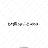Besties Forever Pocket Mirror, Friend Gift, Compact Mirror, Best Friend Gift, Friendship Gift, Pocket Mirror for Best Friend - Tawshia