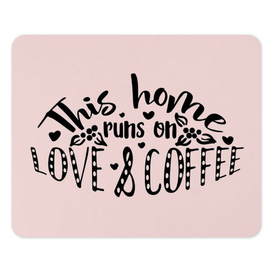 Love and Coffee Mouse Pad, Home Decor Mousepad, Cute Office Desk Mat, Computer Accessories, Gift for Coffee Lover, Work From Home - Tawshia
